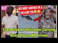BREAKING HELICOPTER CARRYING B0DY OF LATE AKWATIA MP HON ERNEST KUMI ARR VES
