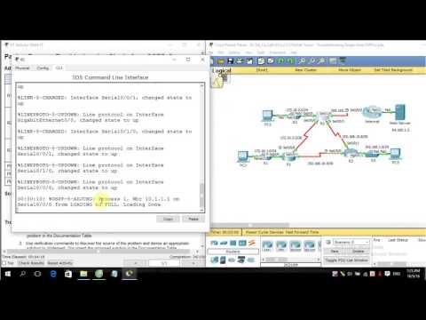 [CCNA S3] 5.2.2.3 Packet Tracer - Troubleshooting Single-Area OSPFv2