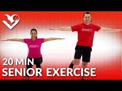 20 Min Exercise for Seniors, Elderly, & Older People - Senior Workout Routines Seated Chair Exercise