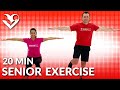 20 Min Exercise for Seniors, Elderly, & Older People - Senior Workout Routines Seated Chair Exercise