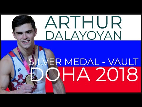 Artur Dalaloyan (RUS) Vault Finals l Doha 2018 l Silver Medal