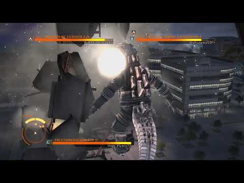 GODZILLA PS4: Mechagodzilla 1975 vs Burning Godzilla vs Mecha-King Ghidorah