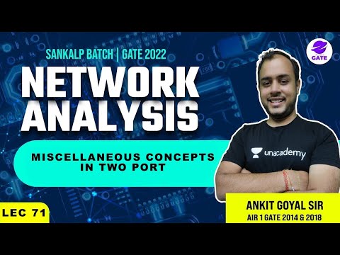 Introduction to Network Analysis | L 1 | Network Analysis | Sankalp GATE 2022 Batch AnkitGoyal