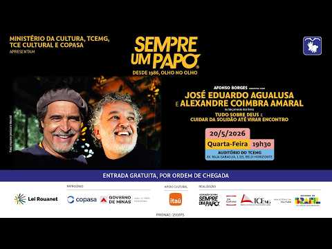 Sempre Um Papo com Agualusa e Alexandre Coimbra - TCE Cultural