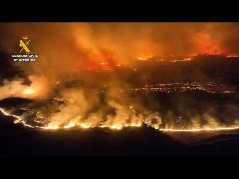 Video Thumbnail: Wildfire burns over 38,000 acres in northern Spain
