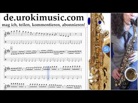 Saxophon Tenor Lernen Shakira Can't Remember to Forget You Teil#1 Saxophonunterricht Noten Schule