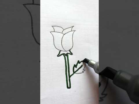 Easy flower drawing  #drawing #0041