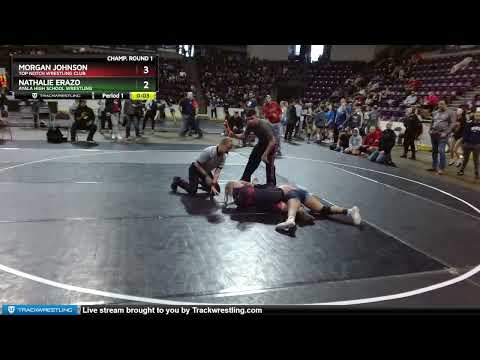 106 Lbs Champ. Round 1 - Morgan Johnson, Top Notch Wrestling Club Vs Nathalie Erazo, Ayala High Sc