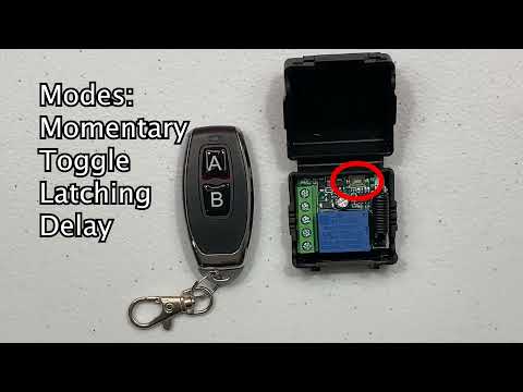 Part of a video titled Configuring the Experience Lights RF Remote Control Relay - YouTube