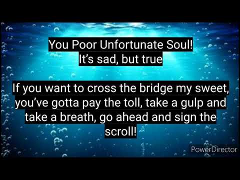 Poor Unfortunate Souls Karaoke: The Little Mermaid Musical