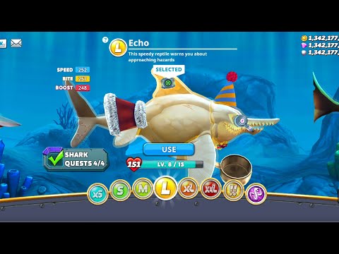 ECHO Shark || Hungry Shark World Unlocked Gems and Coins!