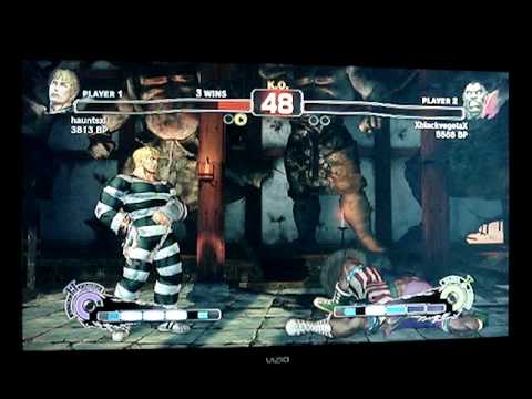 SSF4: XblackvegetaX (Rog) vs HauntsXL (Cody) - GAF Endless Battle Mode - Set 3