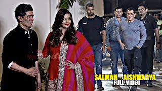 Salman Khan and Aishwarya Rai Bachchan FULL VIDEO from Manish Malhotra Diwali Party 2023
