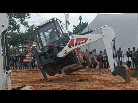 Bobcat in Excon 2022 | Dancing Diggers | Operator Skills | Exhibition Of Machines... #jcb #bobcat