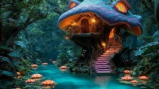 Enchanted Fungal Kingdom | Mushroom Cottage 🍄 Ethereal Fantasy Soundscape to Meditation & Healing