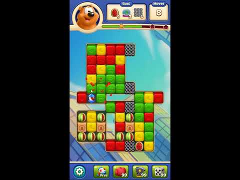 Toon Blast Level 7606 - NO BOOSTERS 🐻🐺🐱 | SKILLGAMING ✔️