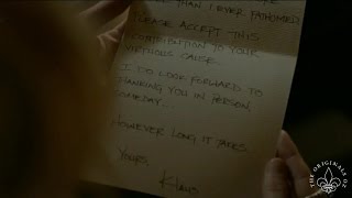 The Vampire Diaries 8x16 FINALE Klaus writes Carol