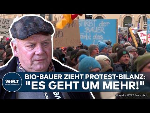 Video Thumbnail: BAUERNPROTESTE IN DEUTSCHLAND: Bio-Bauer zieht Bilanz – "Es geht um mehr!"
