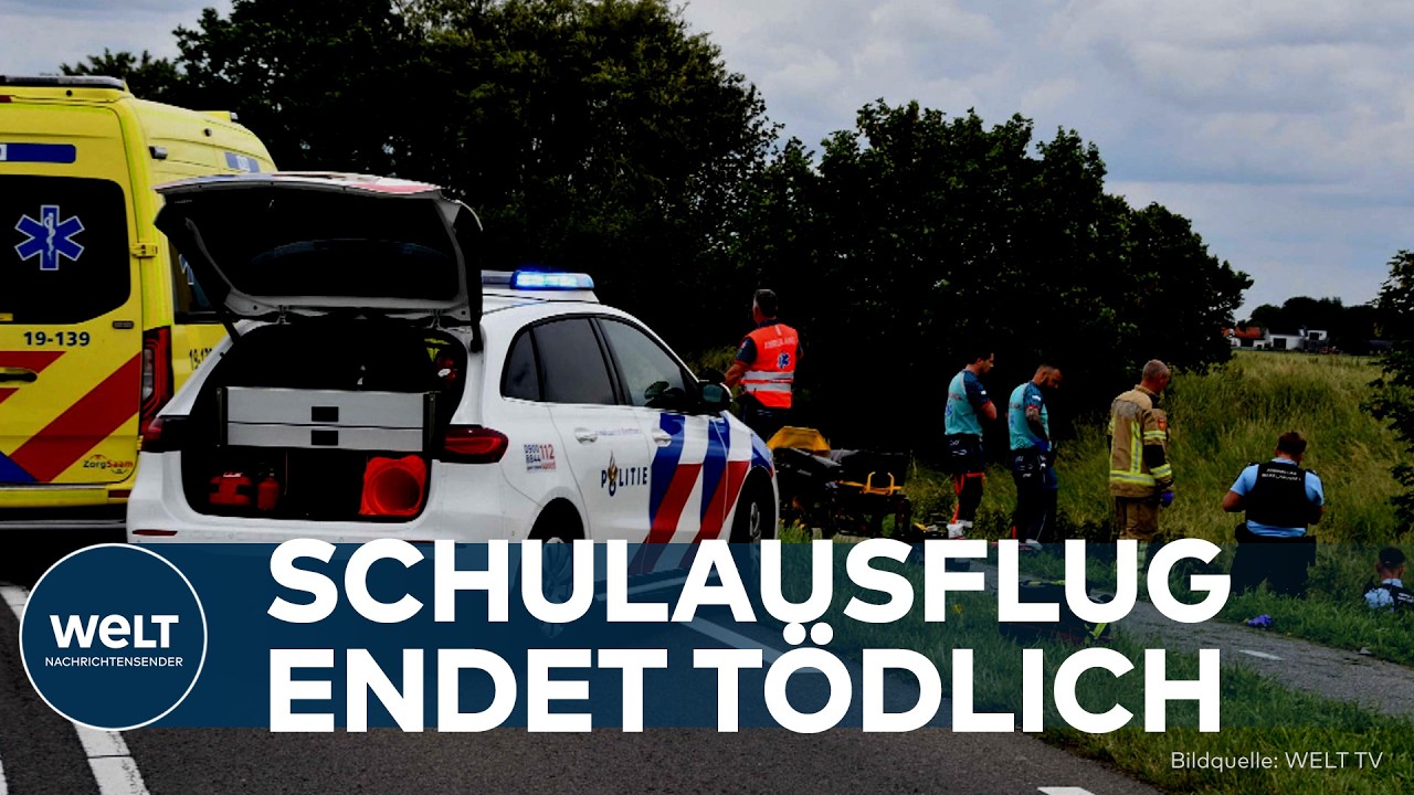 NIEDERLANDE: Auto rast in Schülergruppe! Vier Tote, drei Schwerverletzte – 19-Jähriger festgenommen
