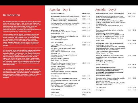 Impressions from the "Inspiring Credit Risk Modelling Conference 2020"