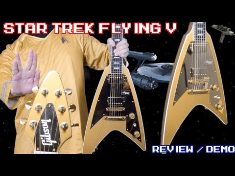 The Star Trek Signature Model | 2018 Gibson Modern Flying V Gold Prism | Review + Demo Video
