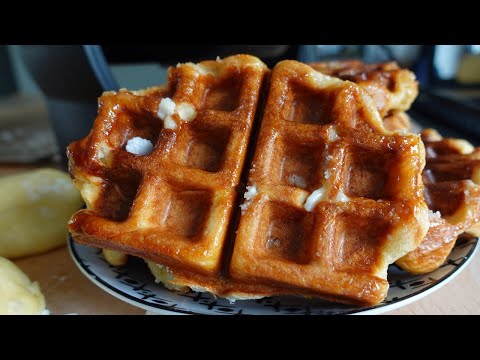 Recette des gaufres de Liège en vidéo . Gaufres liégeoises à la maison.