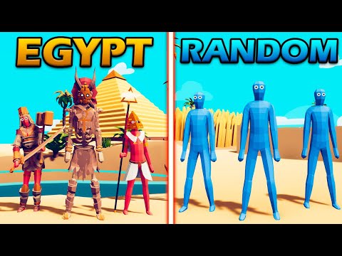 ANCIENT EGYPT vs RANDOM UNITS TEAM - Totally Accurate Battle Simulator | TABS