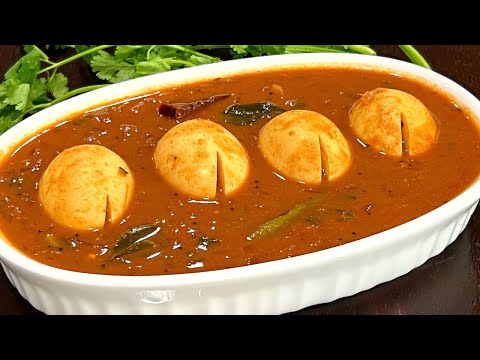 Egg Pulusu - Egg Masala Gravy-Egg Curry Recipe-Simple & Tasty Tamarind Egg Pulusu-Kodi Guddu Pulusu