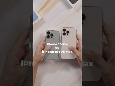 iPhone 16 Pro vs Pro Max Comparison #iphone16pro