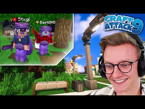BastiGHG & Stegi im NEUEN Shopping District! + Bänke & Oasen! - CraftAttack 9! #92