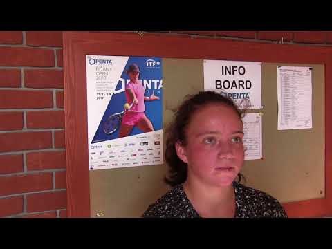 Markéta Petruželová po vítězství v 1. kole kvalifikace na PENTA TRADING Říčany Open 2017