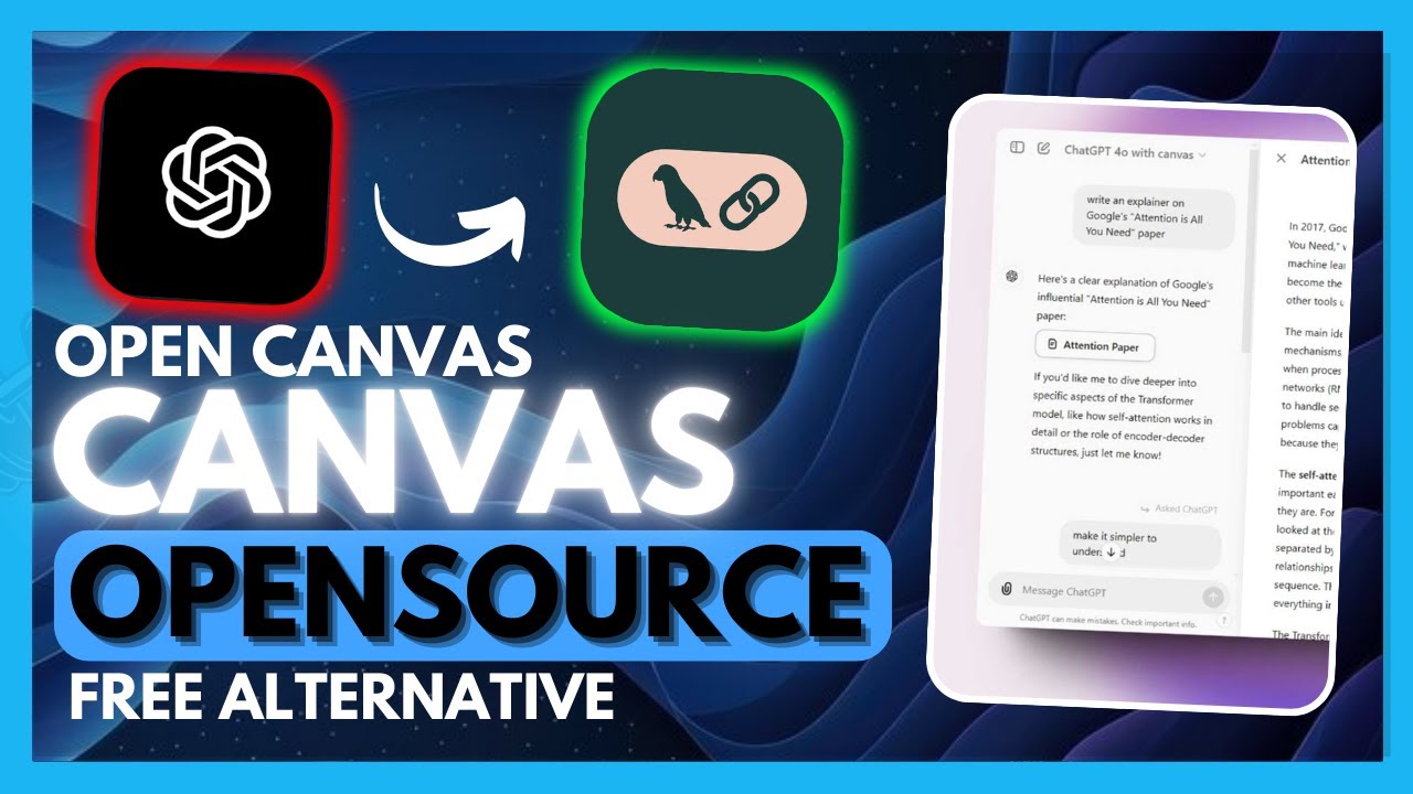 Open Canvas: FREE Opensource OpenAI Canvas! (Generate Full-Stack Apps + AI Agents with Memory)