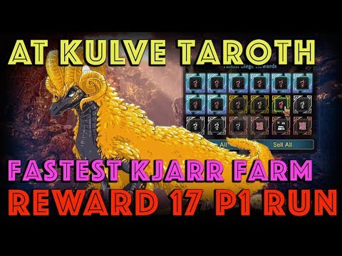 Fastest Kjarr Weapons: Arch Tempered Kulve Taroth R17 P1 Run