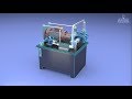 Hydraulic Power pack 3D Animation Demo