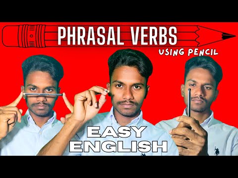 Phrasal Verbs Made Easy : A Story Using Just a Pencil | Easy English