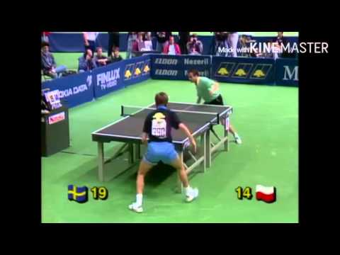 Table Tennis European Championships 1990 Appelgren vs Grubba highlights