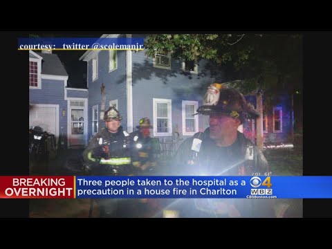 Three Hospitalized After Charlton Fire
