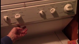 Kenmore stackable washer/dryer doesn