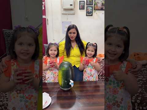 Mom made watermelon 🍉 juice for us😋😋🍉🍉#shorts