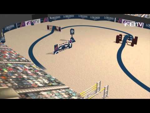 Longines FEI World Cup™ Jumping Final 2014/15 Las Vegas - Day 2 Jump-Off Course plan