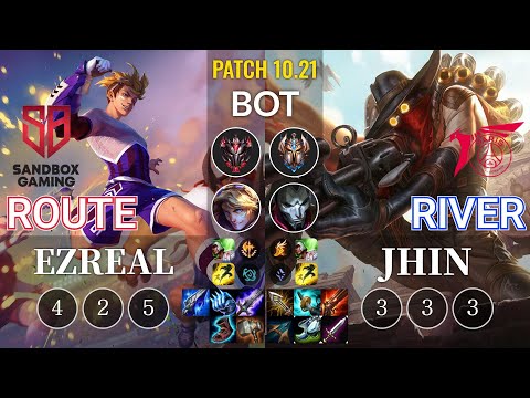 SB Route Ezreal vs TLN River Jhin Bot - KR Patch 10.21