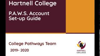P.A.W.S. Account Setup Guide