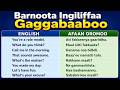 Barnoota Ingiliffaa Gaggabaaboo English In Afaan Oromo Shorter English Expressions Bubbee