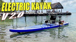 Saturn 13.5' Inflatable Hybrid SUP / Electric Kayak V2.0 for 1-2 People