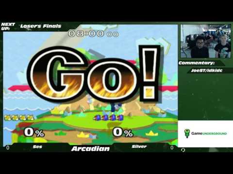 NE Melee Arcadian 2 LF - Ses (Fox) vs. GVS | Silver (Falco)