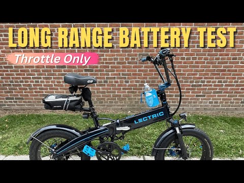 Lectric Long Range Battery - Throttle Only Range Test