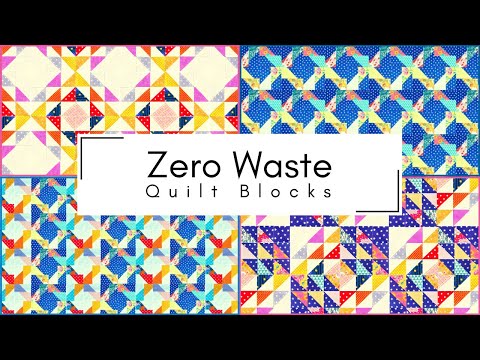 No Waste Quilt Blocks | Twisted Rail Fence Quilt Block Tutorial