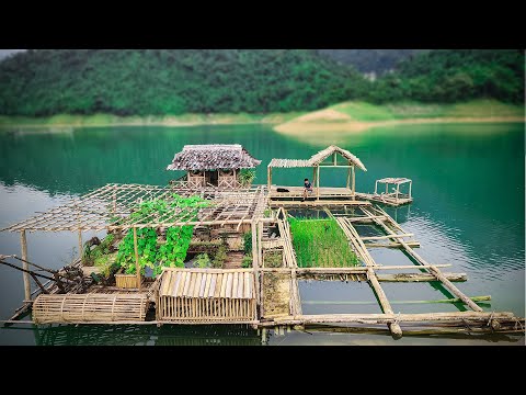 Full video 7 Days solo Bushcraft: Make a bamboo boat for fishing .Survival in the rain forest 7 Asia