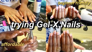 First Time Trying Gel-X Nails!!! (college budget friendly) *not sponsored*