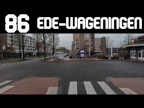 4K Bus Driver POV | Lijn 86 Wageningen Busstation - Ede-Wageningen Station